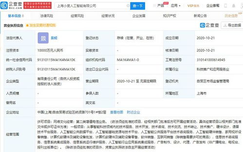 上海成立人工智能新公司 注冊資本1億人民幣，聚焦公共數據助力AI發展